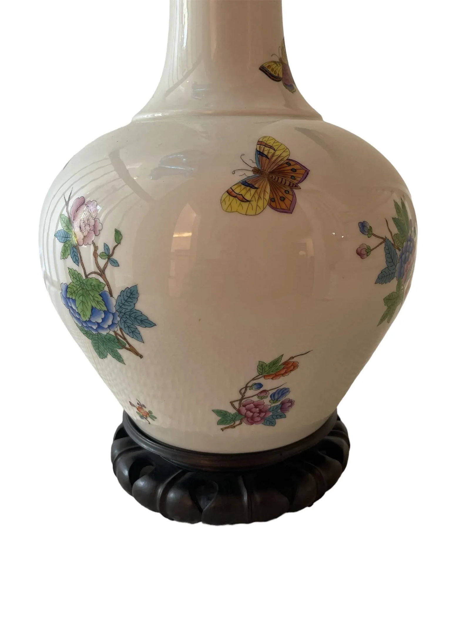 Vintage Herend Queen Victoria Lamp - 5