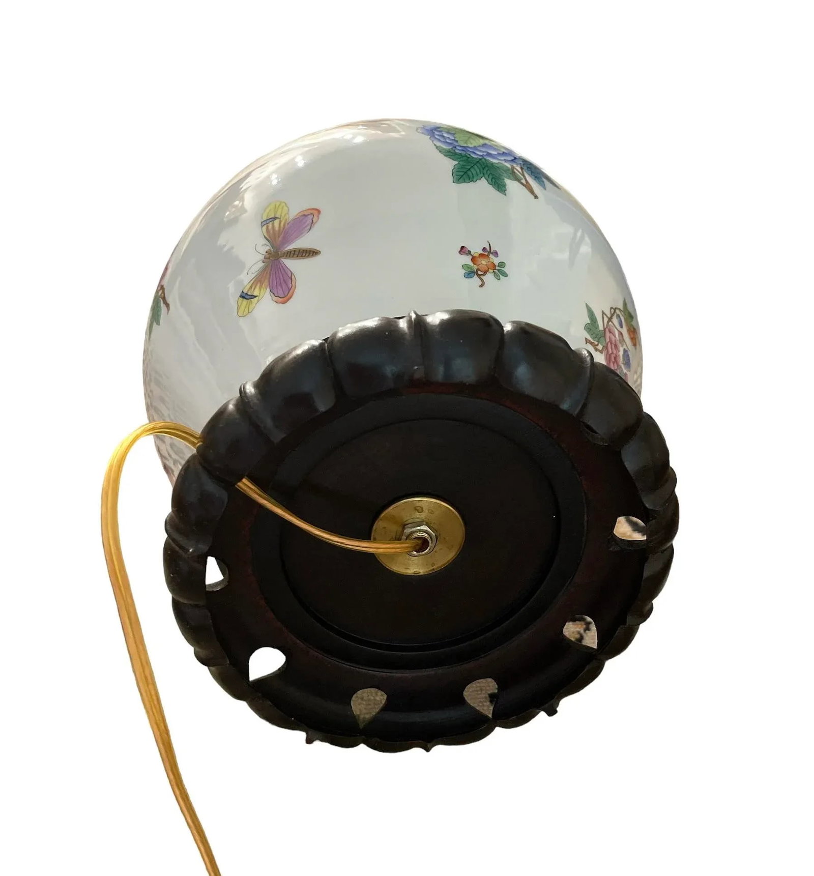 Vintage Herend Queen Victoria Lamp - 6