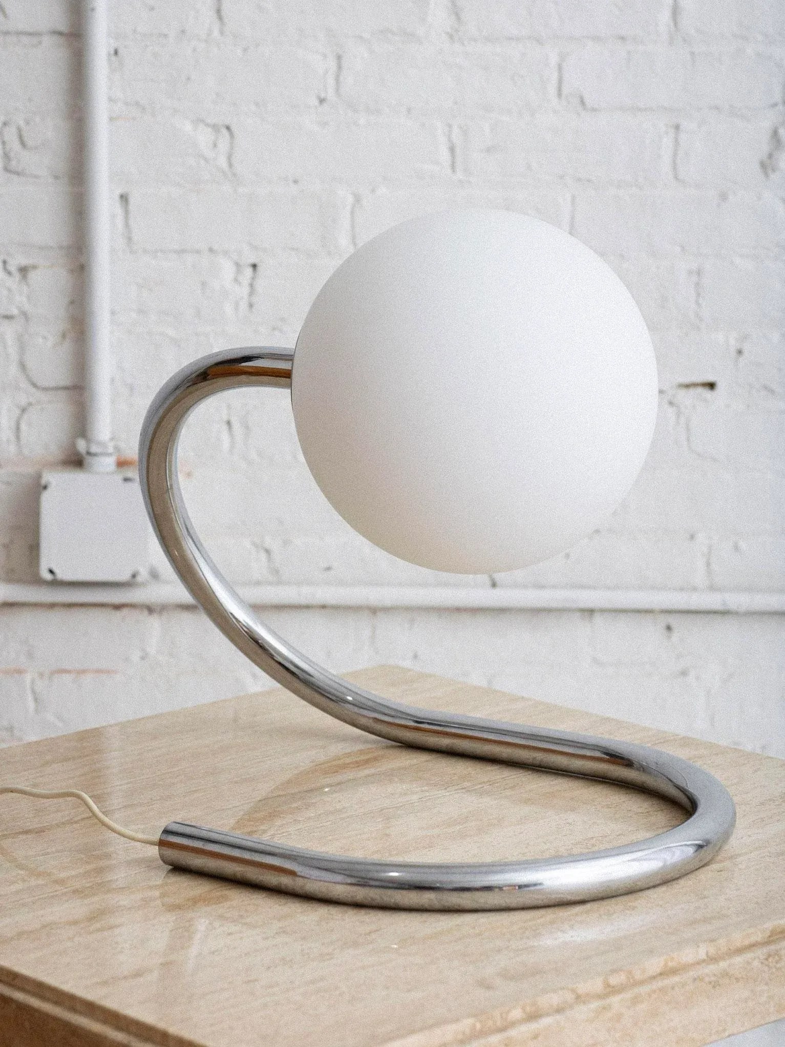 Stilux Chrome and Glass Table Lamp - 10