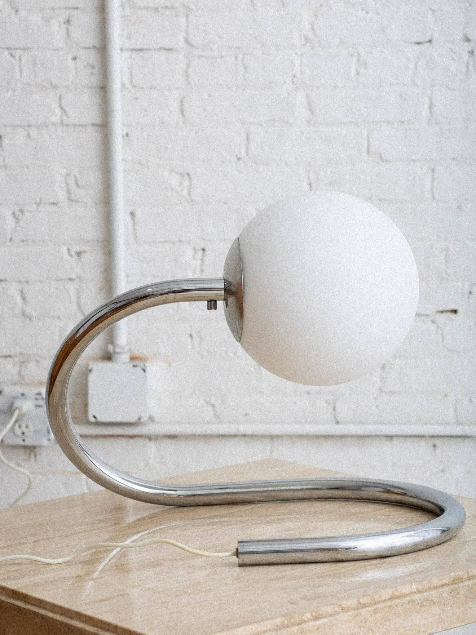 Stilux Chrome and Glass Table Lamp - 12