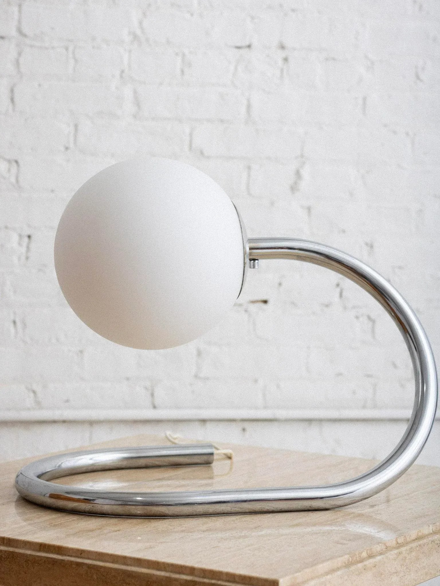 Stilux Chrome and Glass Table Lamp - 5