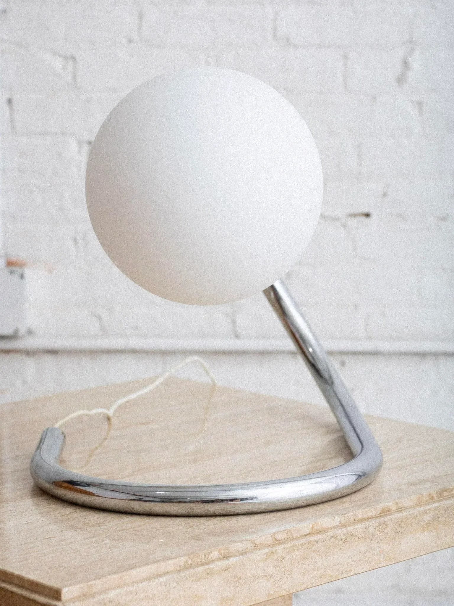 Stilux Chrome and Glass Table Lamp - 6