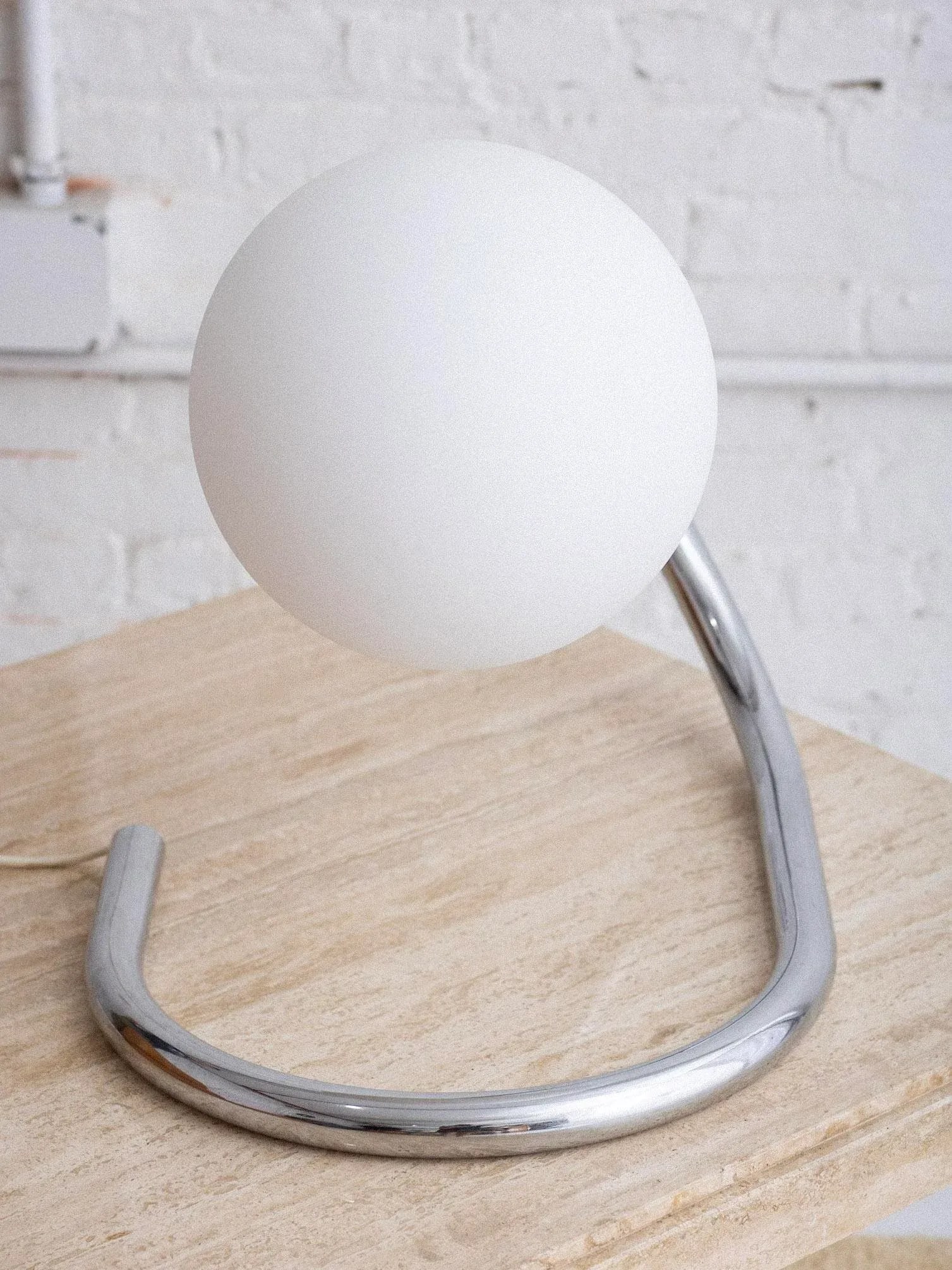 Stilux Chrome and Glass Table Lamp - 8