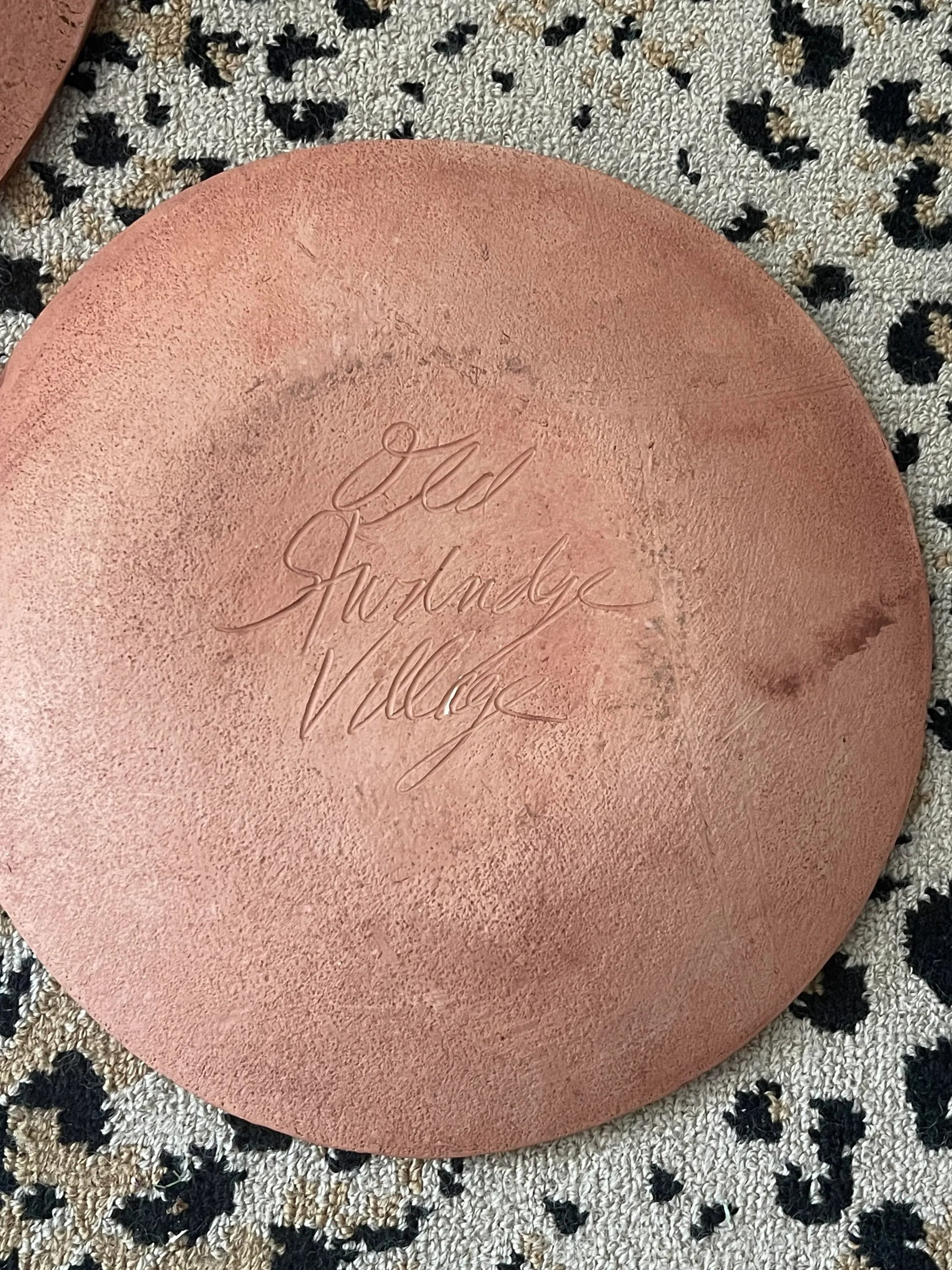 Antique Nantucket Redware Pottery Plates - Set/3 - 10
