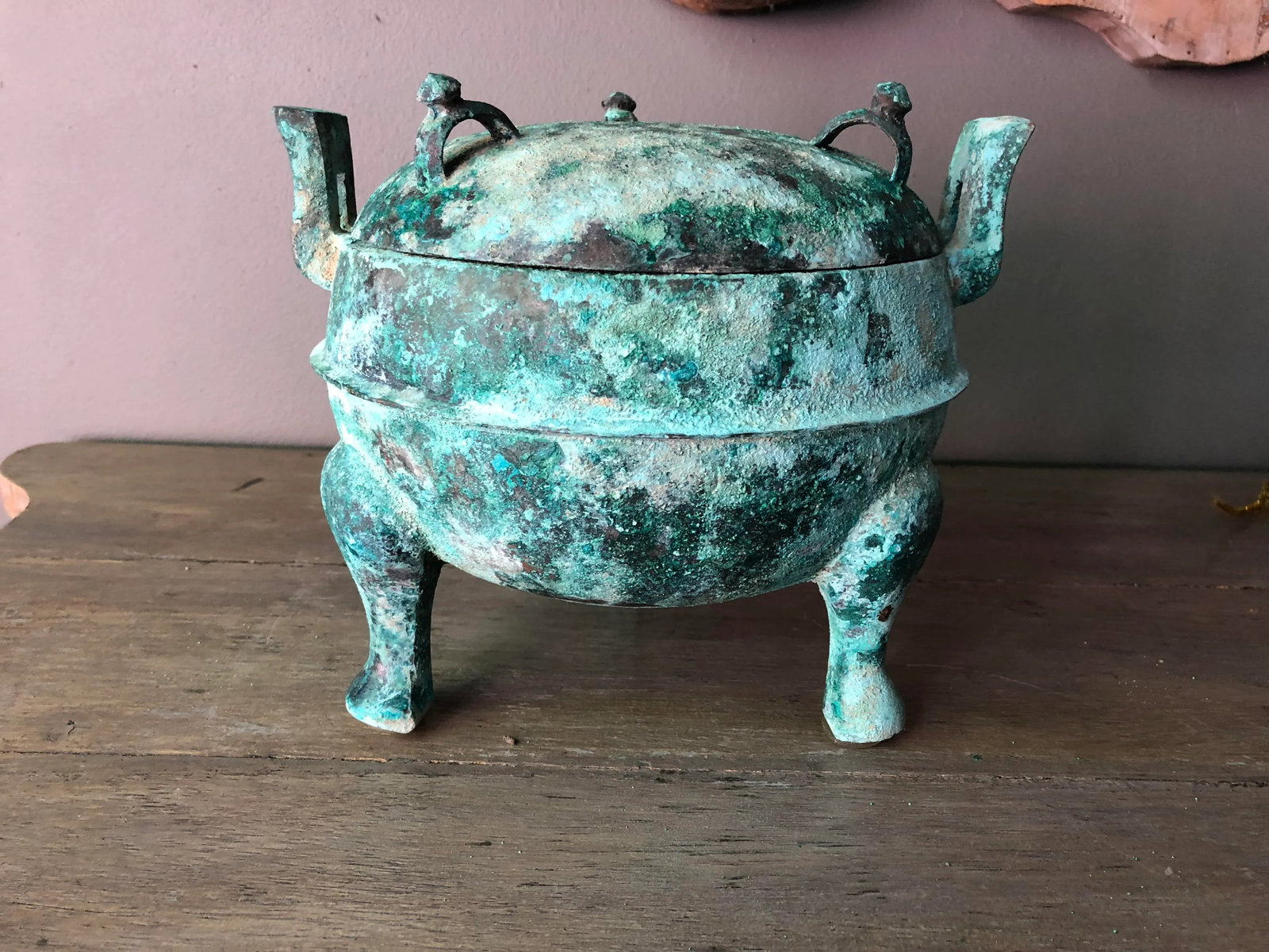 15th Century Figurative Han Dynasty Bronze Pot - 2