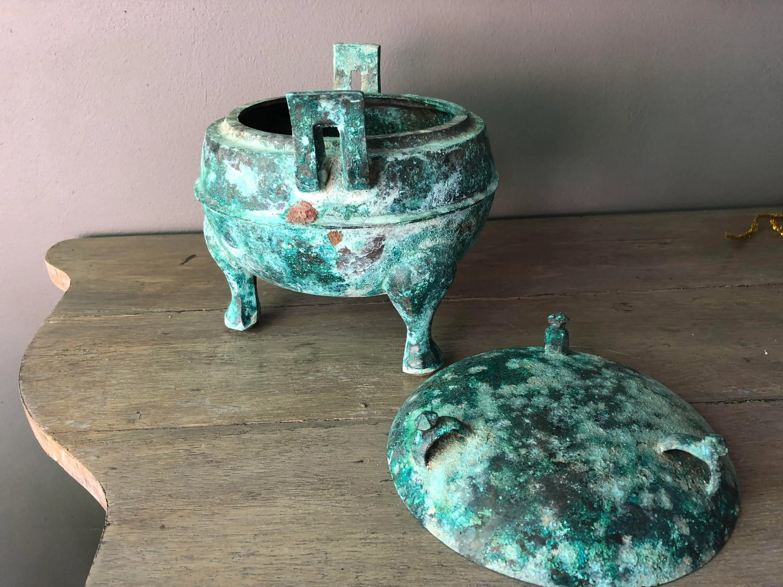 15th Century Figurative Han Dynasty Bronze Pot - 4