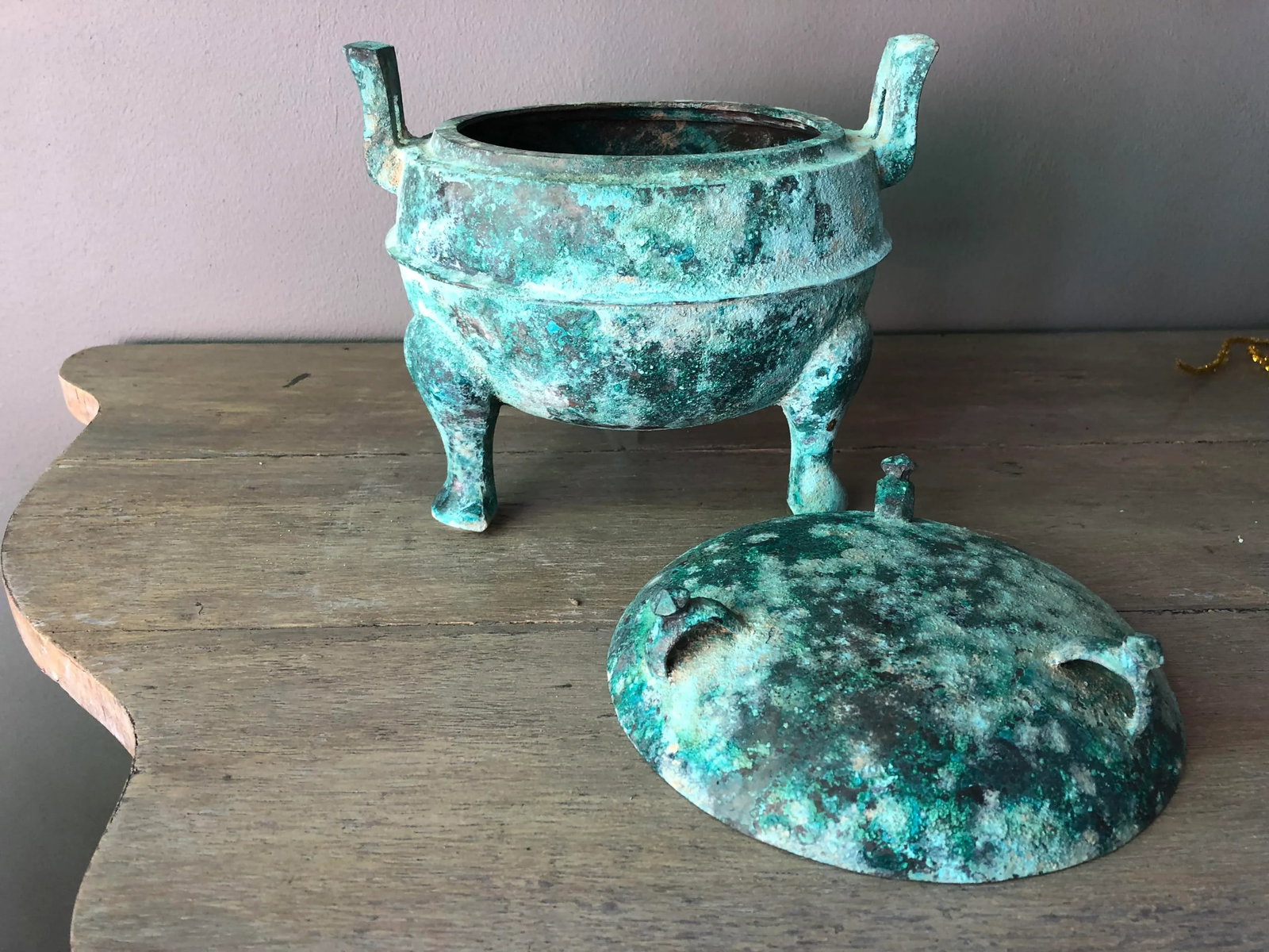 15th Century Figurative Han Dynasty Bronze Pot - 5