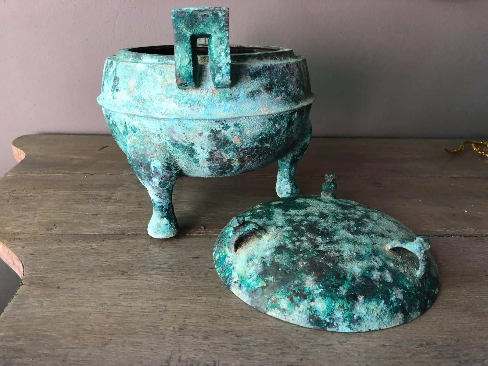 15th Century Figurative Han Dynasty Bronze Pot - 6