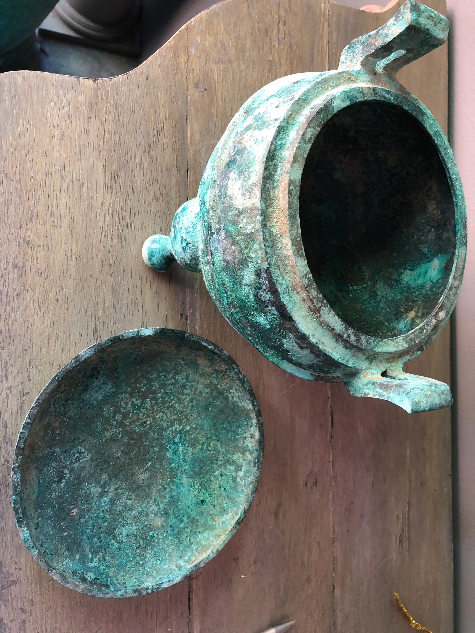15th Century Figurative Han Dynasty Bronze Pot - 7