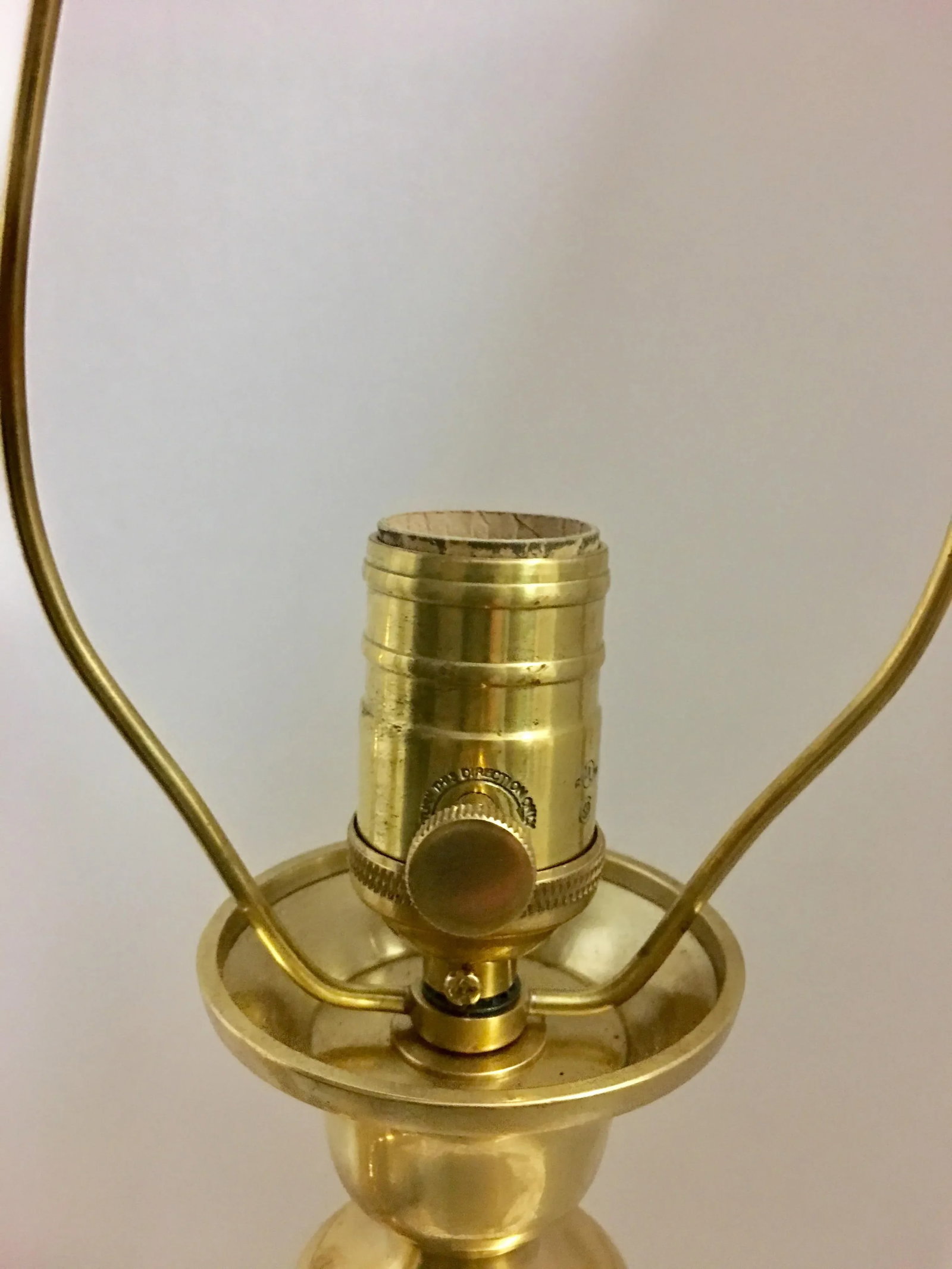 Hollywood Regency Mid-Century Brass Lamps - a Pair - 7