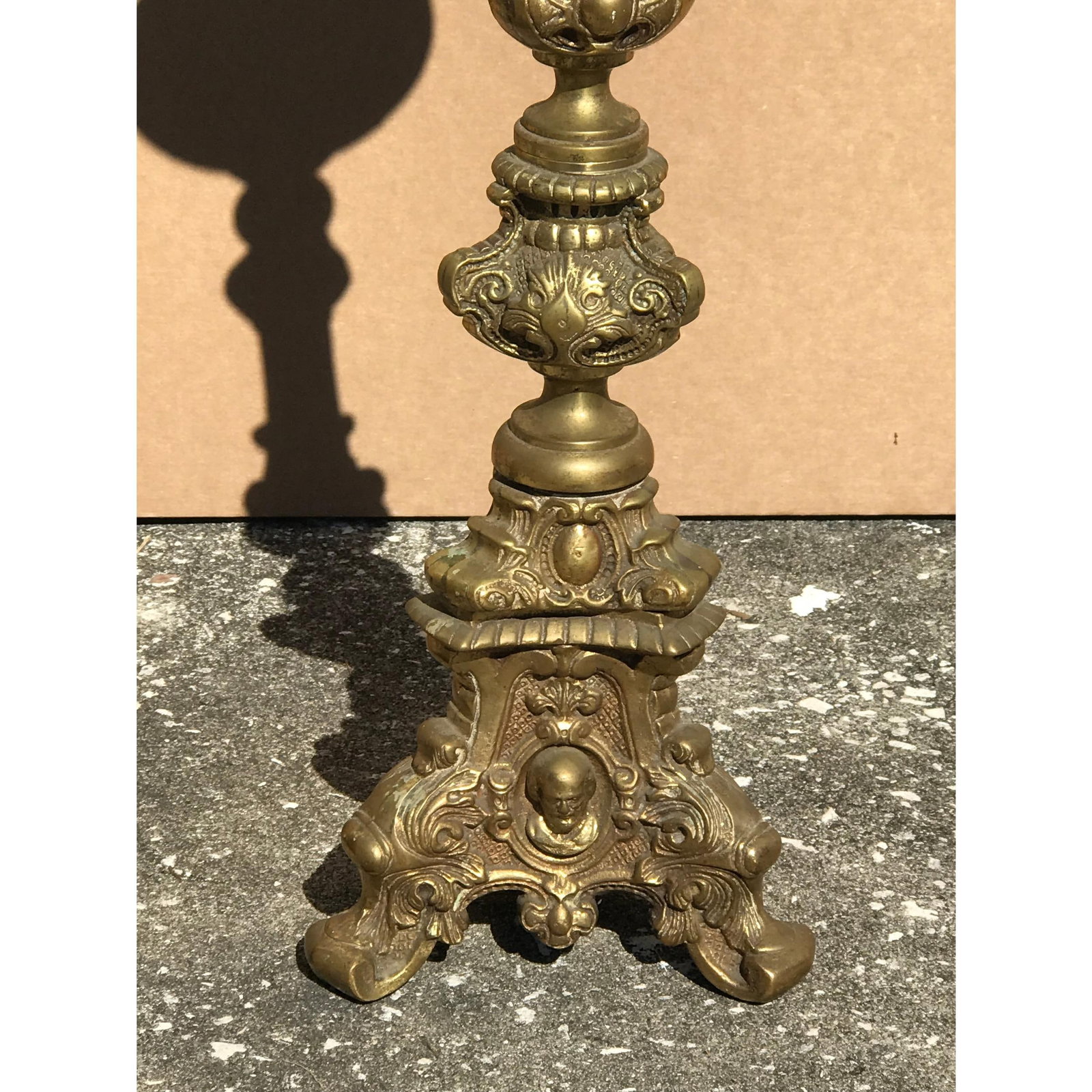 19th Century Bronze Candlestick Lamps - A Pair - 2