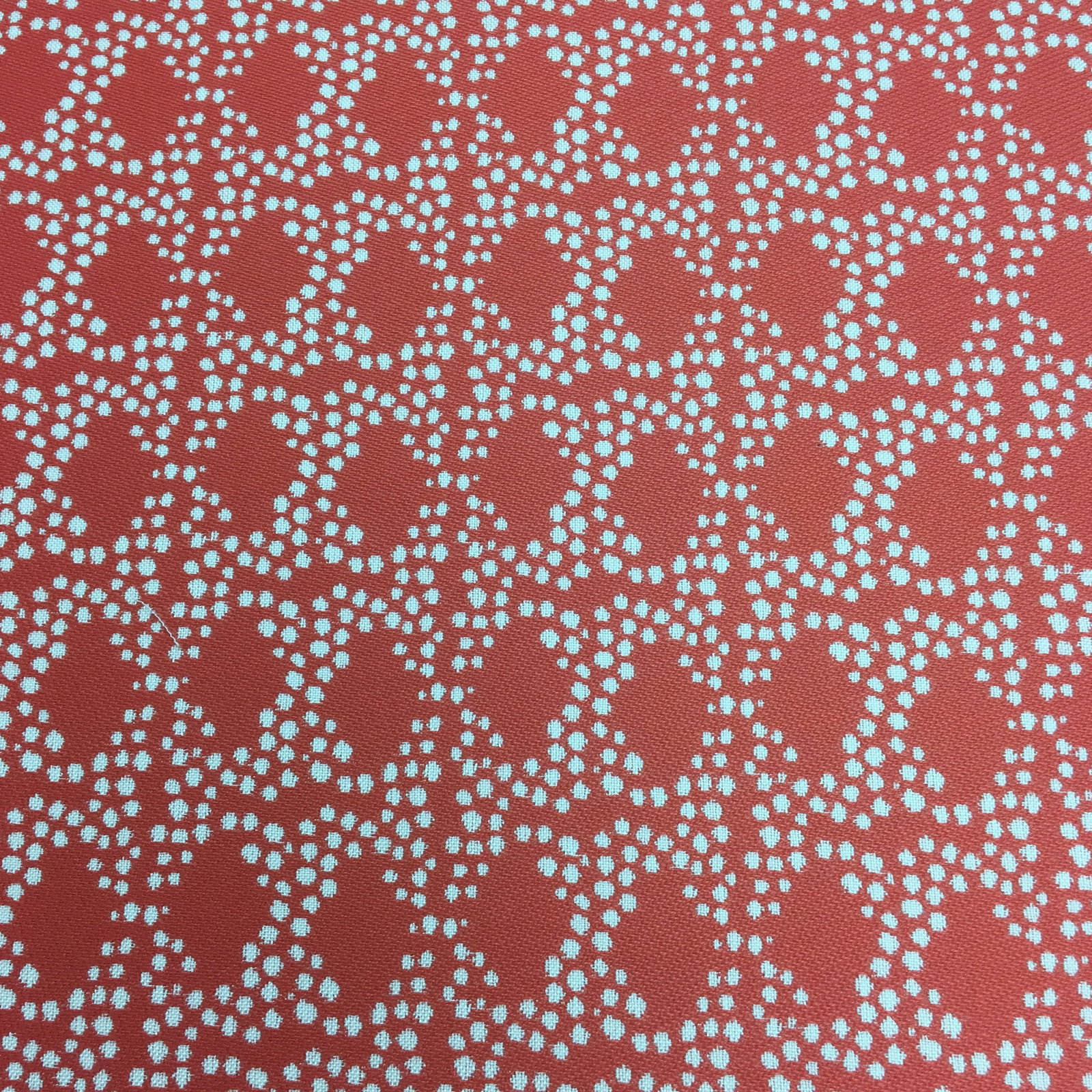 Scalamandre Outdoor Pebbles Coral- 6 Yards: Indoor/Outdoor Scalamandre Pebbles fabric in coral. Perfect way to update your patio! Condition: Imperfections: No Imperfections Origin: United States Creator: Brand: The House of Scalamandre