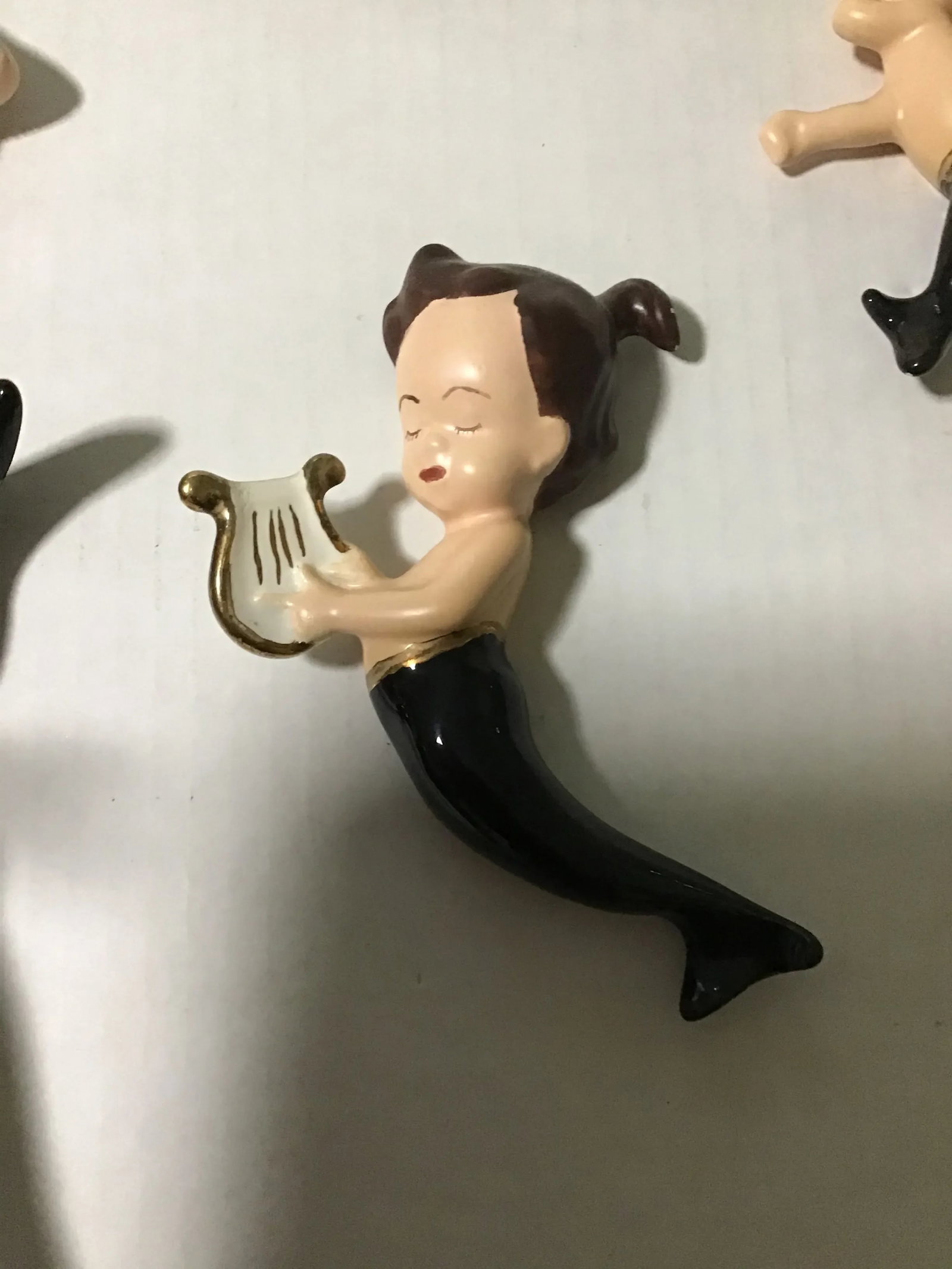 1960s Palm Beach Coastal Mermaid Wall Hanging- Set of 4 - 7
