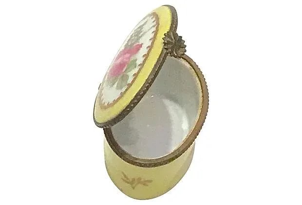 Antique Porcelain Rose Limoges Box - 2