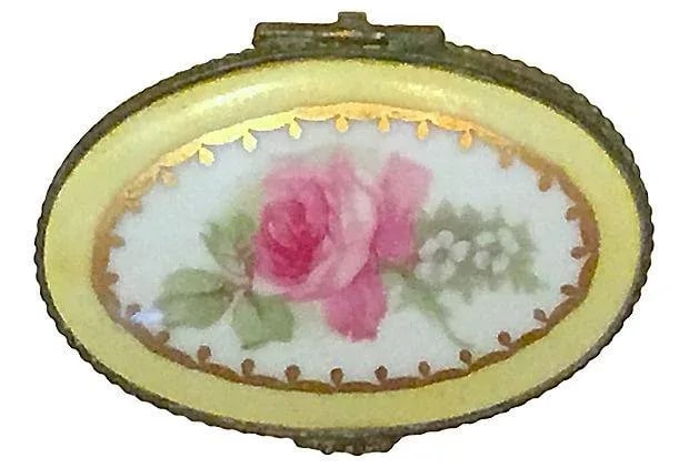 Antique Porcelain Rose Limoges Box - 4