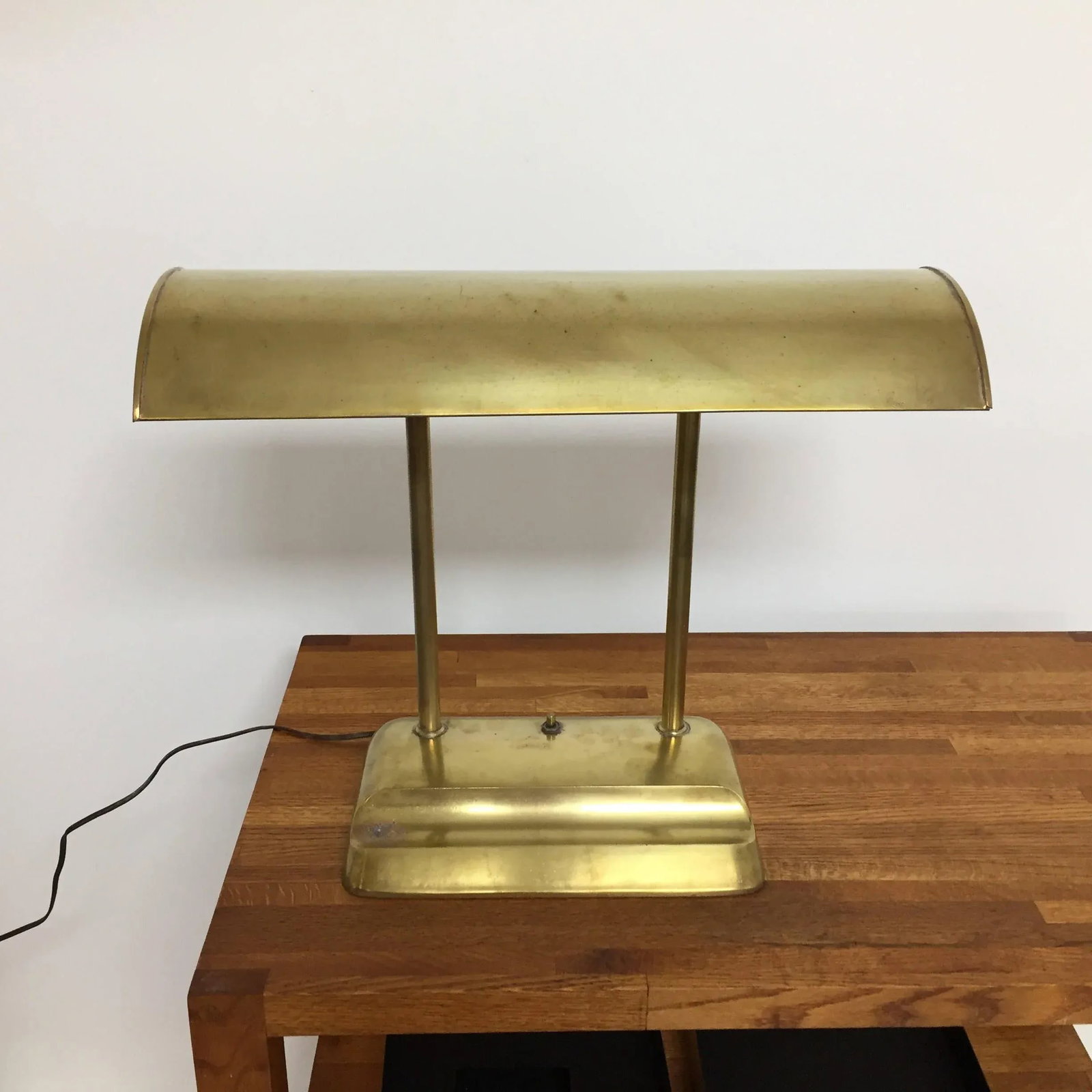 Miller Co. Vintage Industrial Streamline Fluorescent Brass Desk Lamp - 2