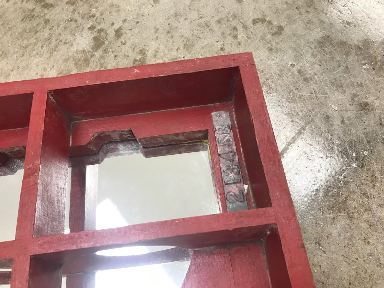 Vintage 1970s Louise Nevelson Style Industrial Mirror - 5