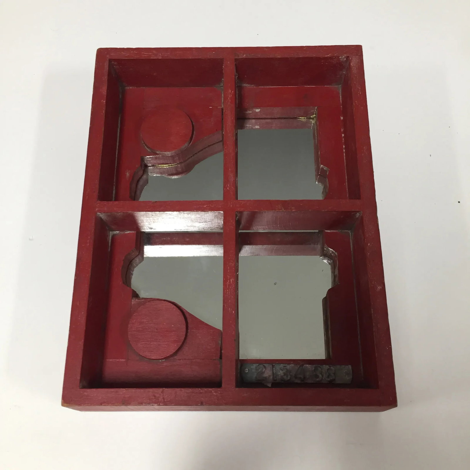 Vintage 1970s Louise Nevelson Style Industrial Mirror - 7