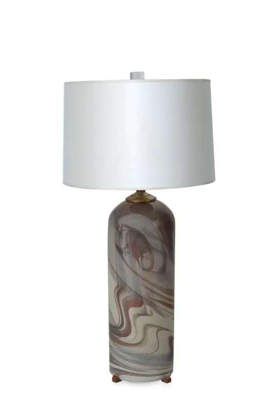 Vintage Murano Glass Lamp W/ Nightlight - 6