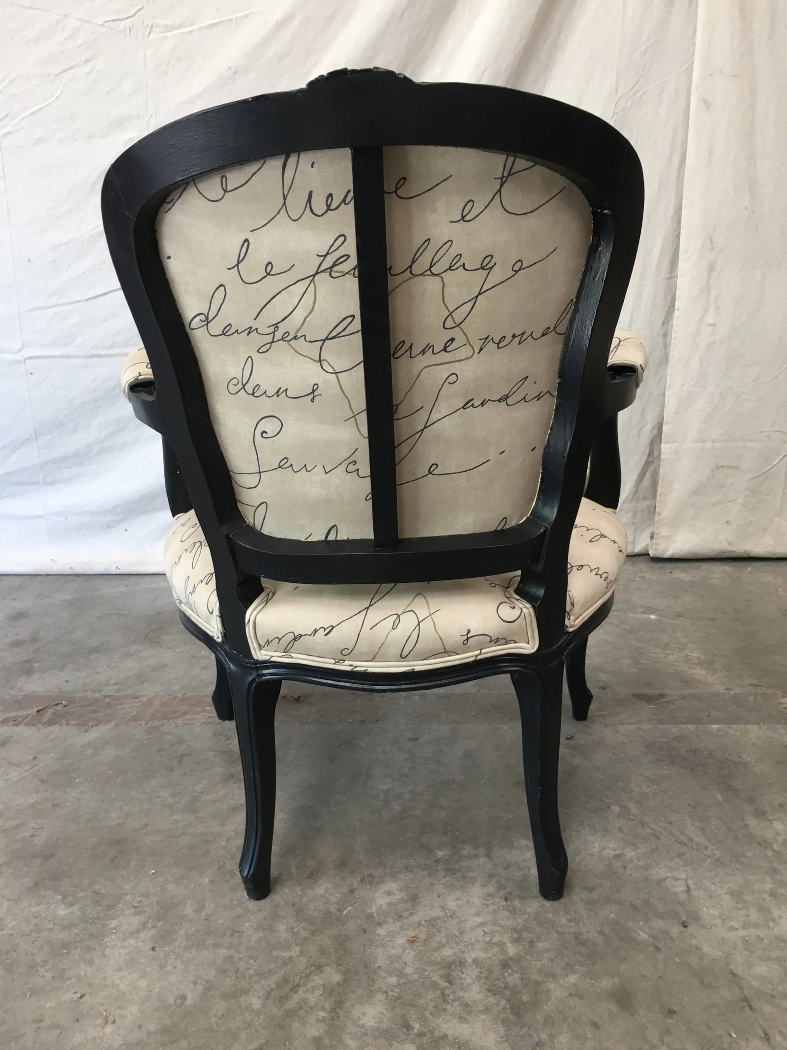 19th Century Louis XV Style Tan Upholstered Arm Chairs - a Pair - 4