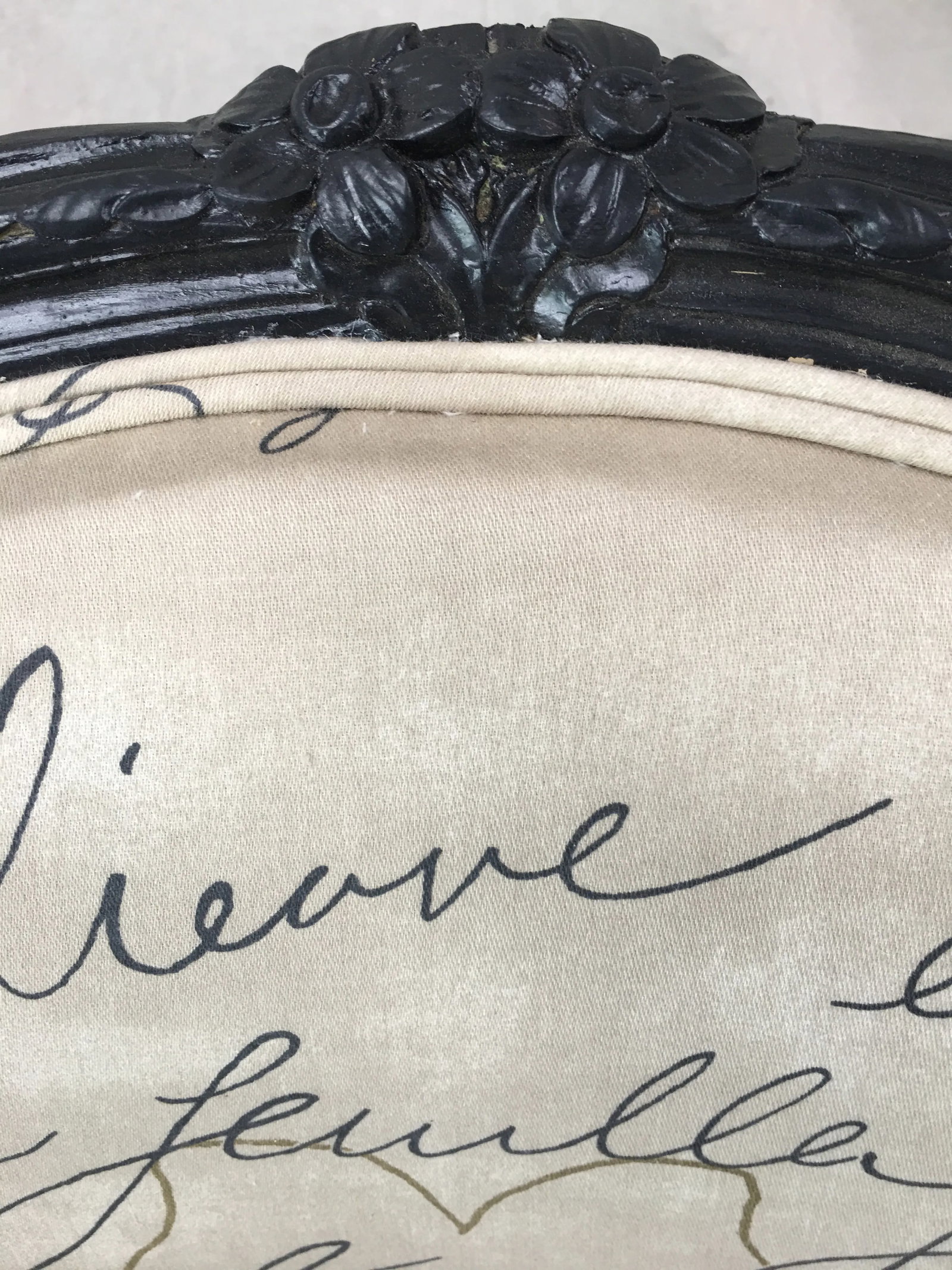 19th Century Louis XV Style Tan Upholstered Arm Chairs - a Pair - 6