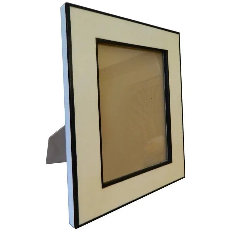 Ebony Wood Inlay Parchment Picture Frame - 5