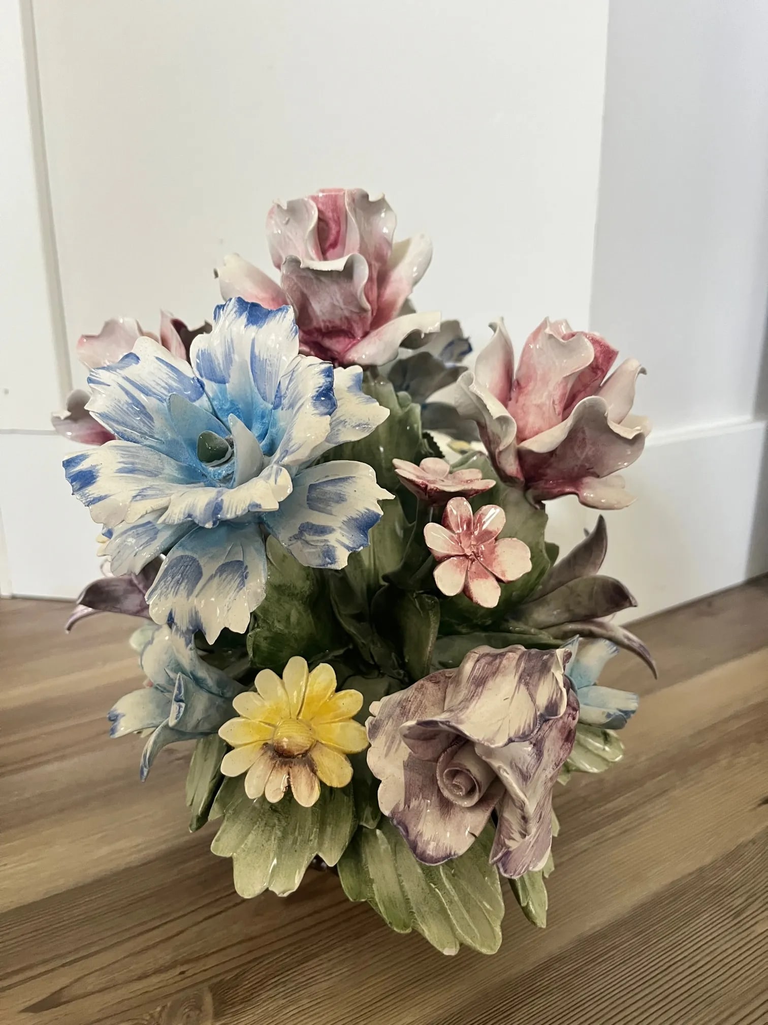 Capodimonte Basket of Flowers - 3