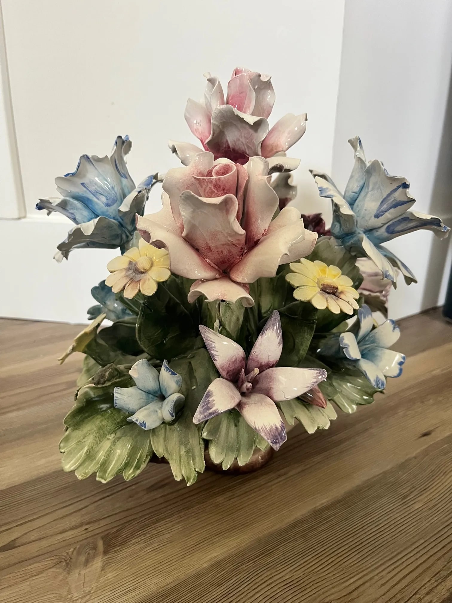 Capodimonte Basket of Flowers - 4