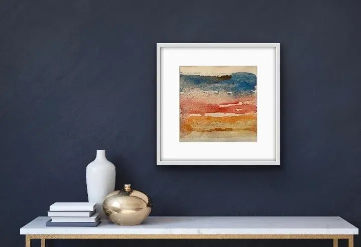 Contemporary Abstract Watercolor Seascape Painting on Paper by Stephanie Cate - 6