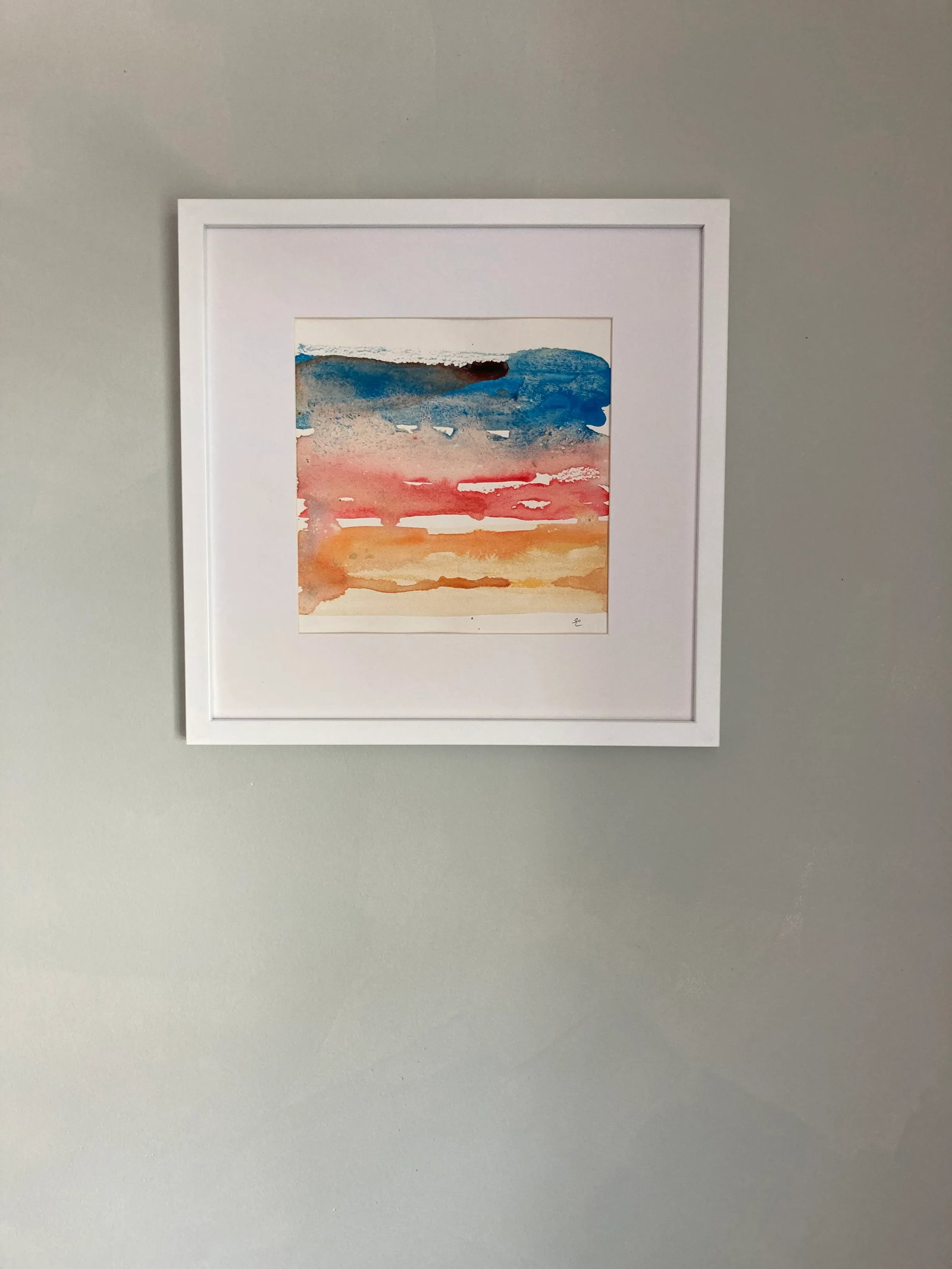 Contemporary Abstract Watercolor Seascape Painting on Paper by Stephanie Cate - 7