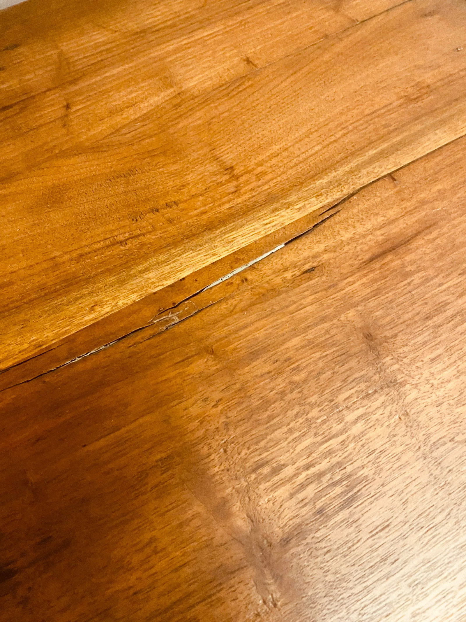 Early 19th Century Old Salem Nc Tavern Table Antique Pine and Maple W Spindle Legs and Breadboards - 3