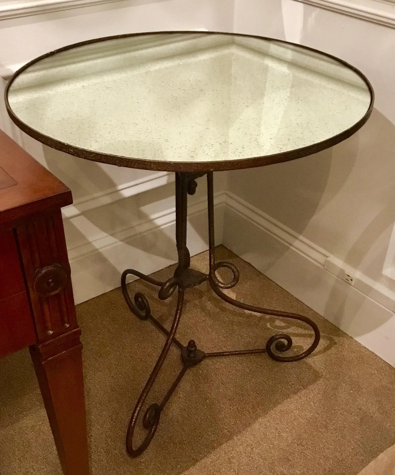 Transitional Hickory Chair Venice Side Table - 2