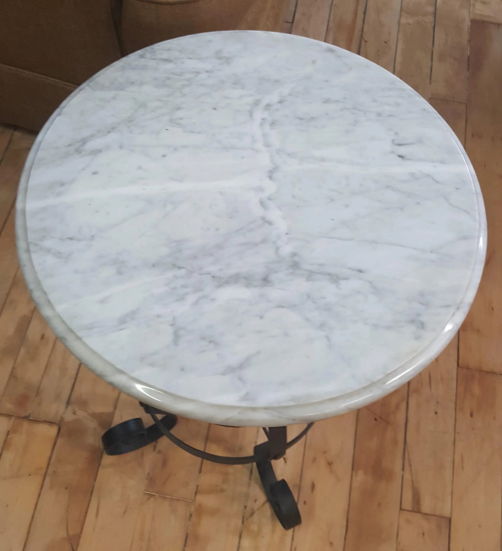 Traditional Maitland Smith Lamp Table Gray Marble Top - 2