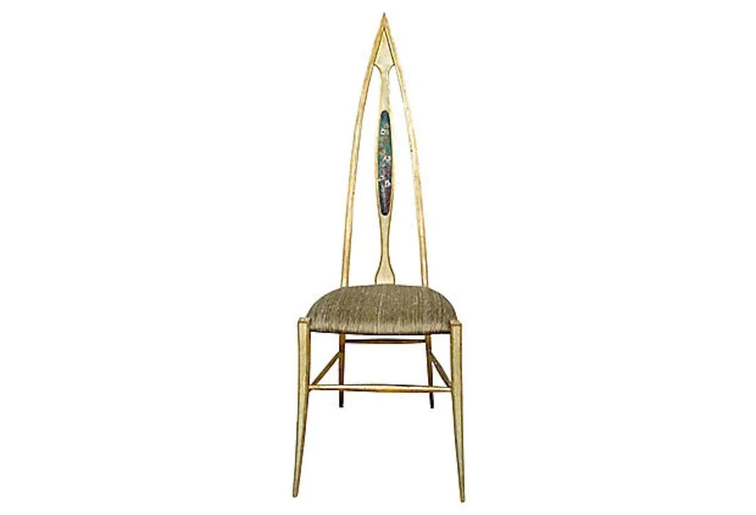 1960s Vintage Abstract Italian Chairs- A Pair - 4
