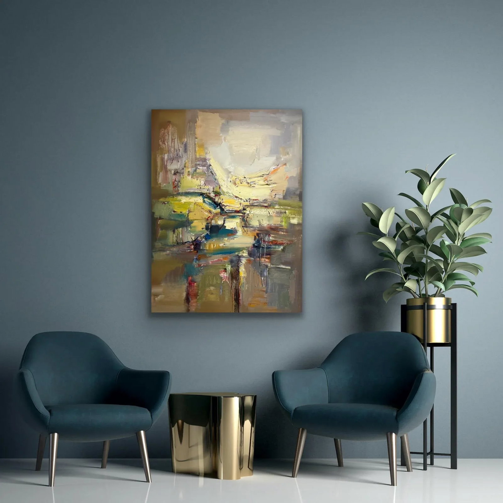 Contemporary Abstract Original Oil Painting - 10
