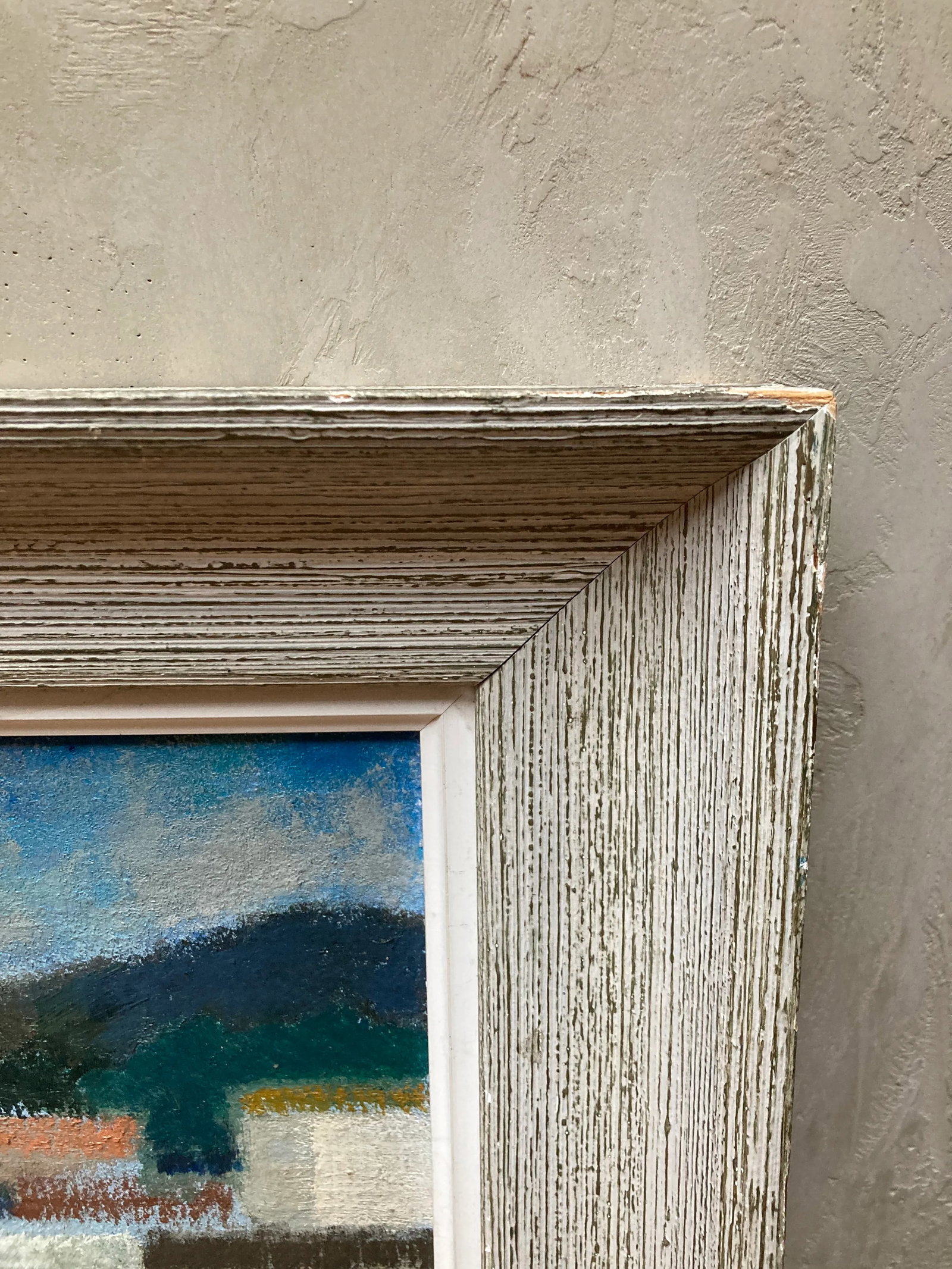 Mid-Century Harbor Scene Oil Painting by Rossat - 9