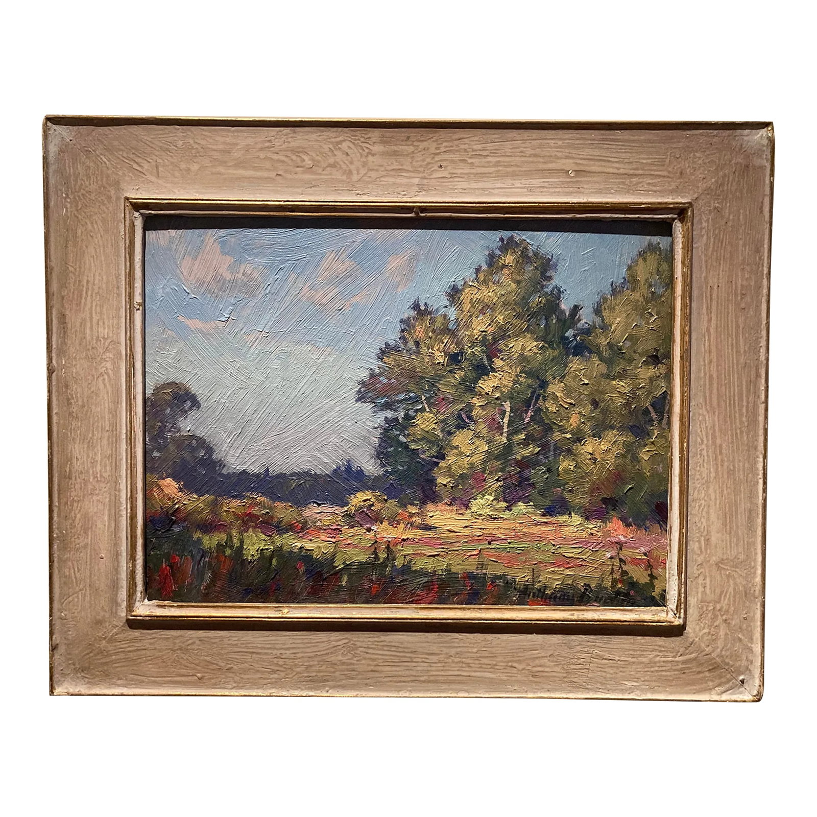 Anthony Buchta Mid-Century Landscape Painting, Framed (1 of 12)