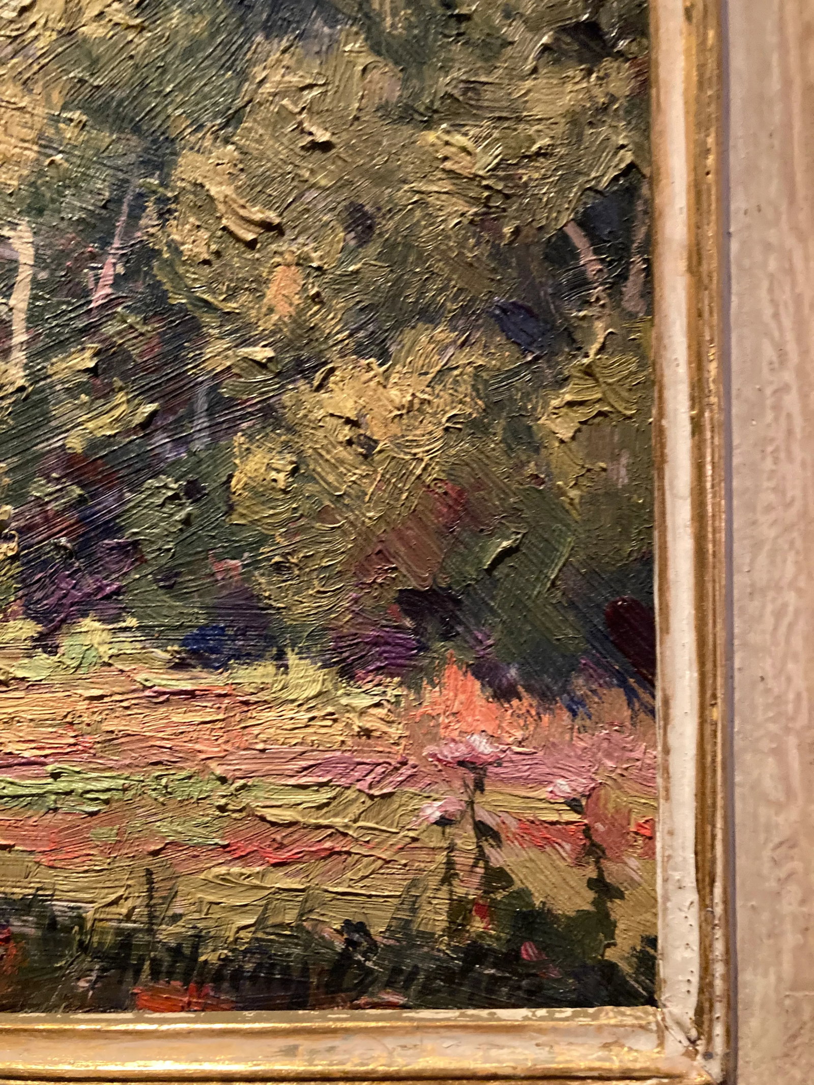 Anthony Buchta Mid-Century Landscape Painting, Framed - 5
