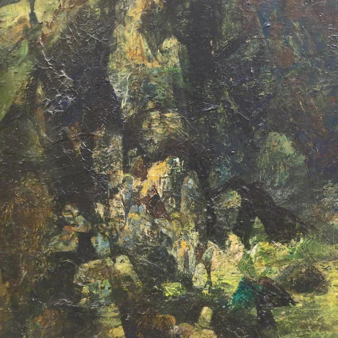 Vintage Mid Century Landscape Acrylic Painting by James Lewicki - 3