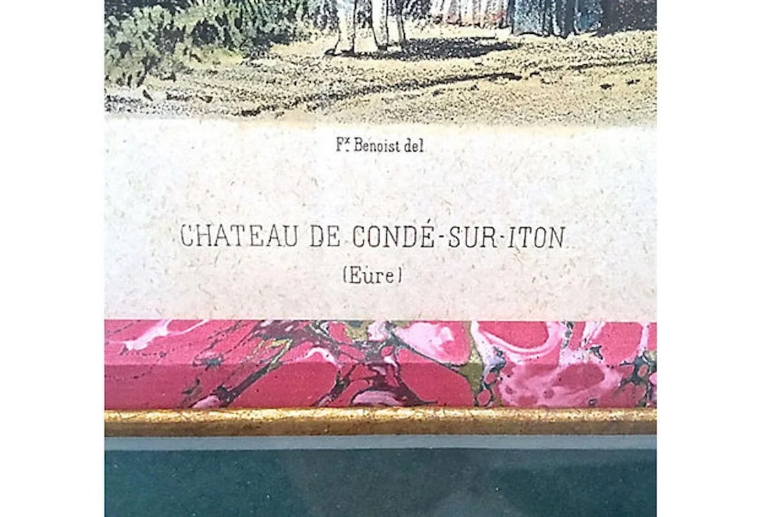 Late 19th Century Antique Normandy Chateau Engraving Print - 6