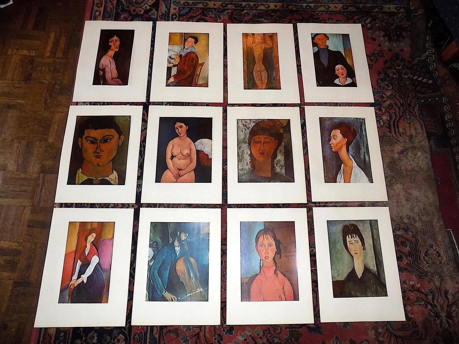 Vintage Amadeo Modigliani Modernist Folio Size Lithographs - Set of 12 - 9