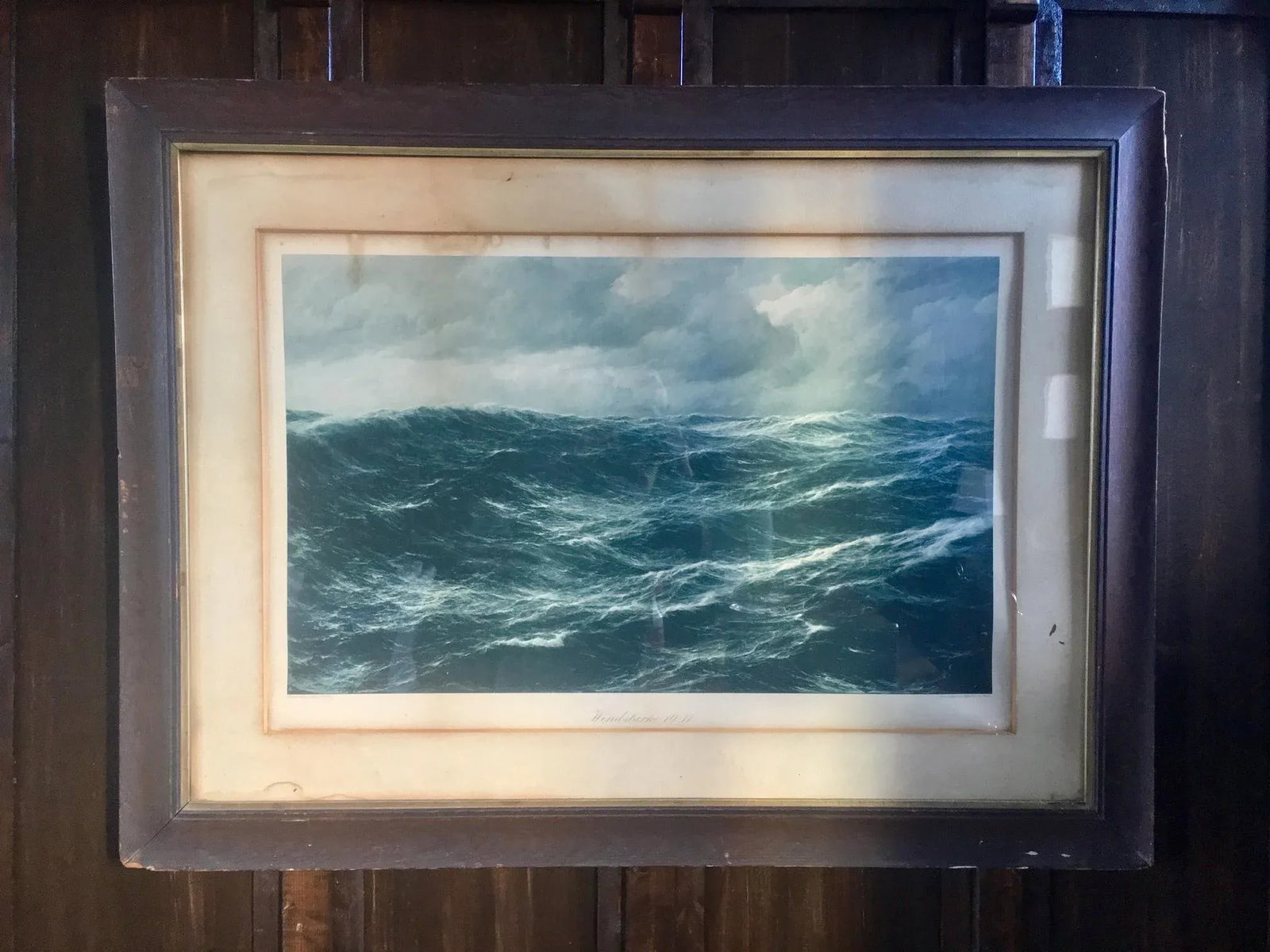 Large "Windstarke 10-11e Framed Print - 2