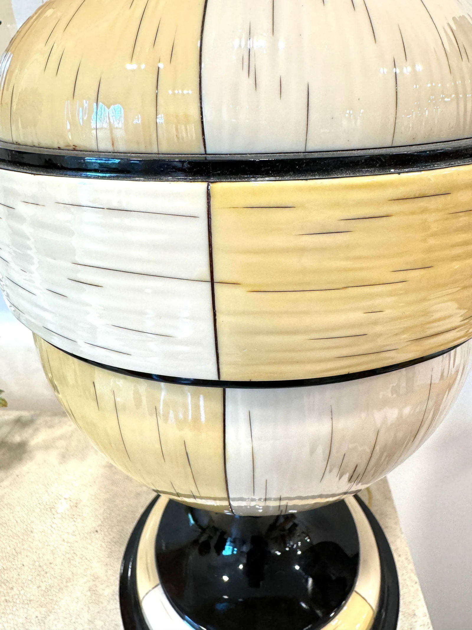 Jean Rogers Style Faux Ivory Lamp - 5