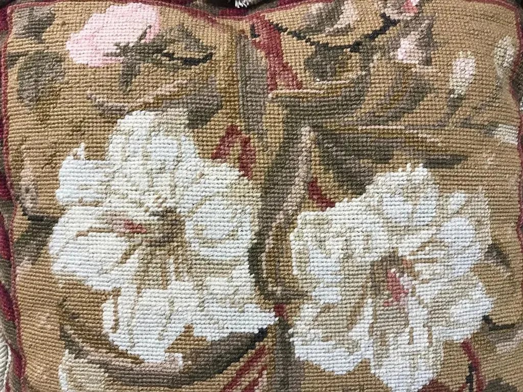 Vintage Needlepoint Pillow - 3