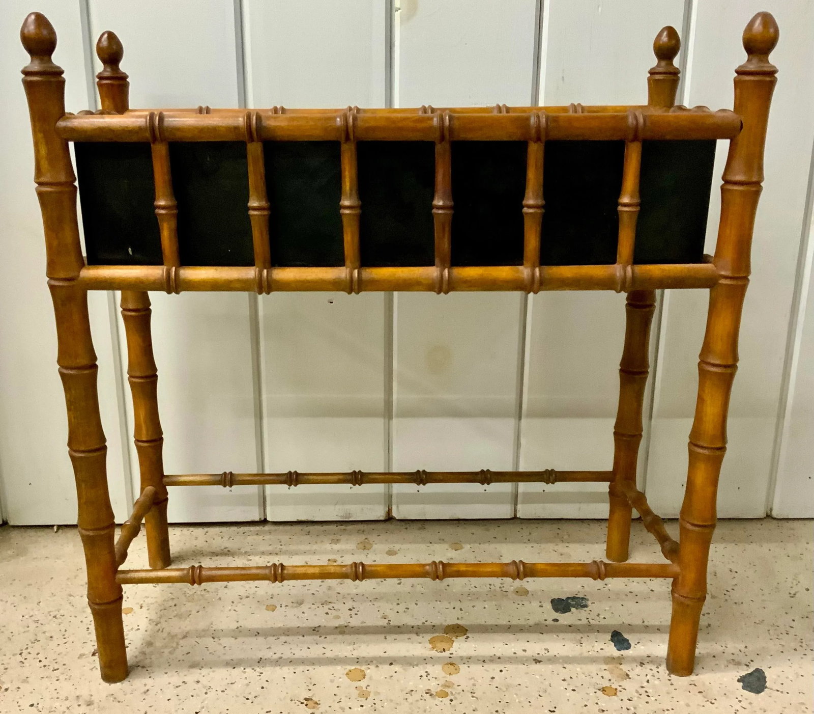 Vintage Faux-Bamboo Planter With Tin Lining - 3