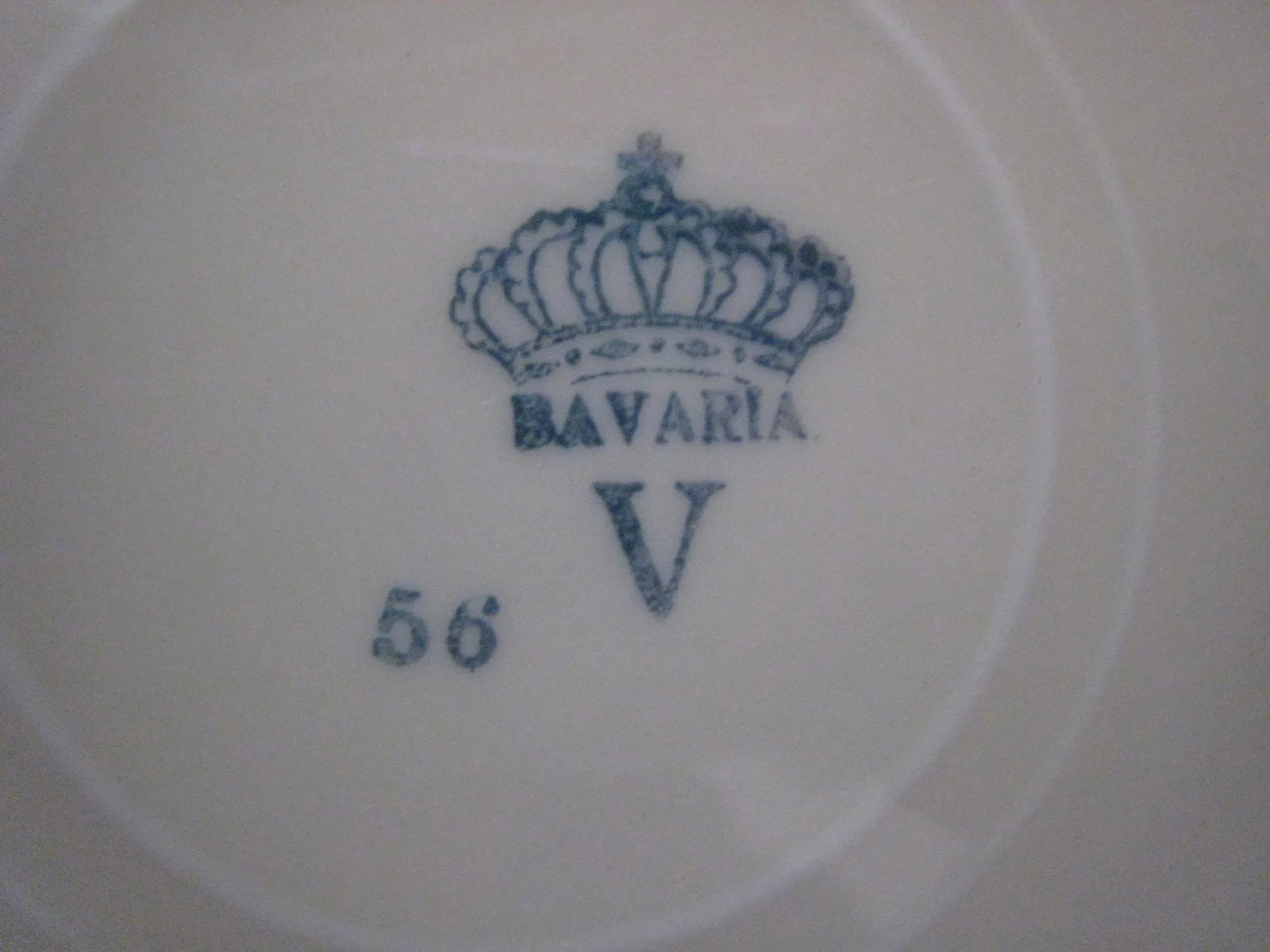 Vintage Bavaria V Schuman Crown Dinner Plates Bouquet Pattern - Set of 8 - 3