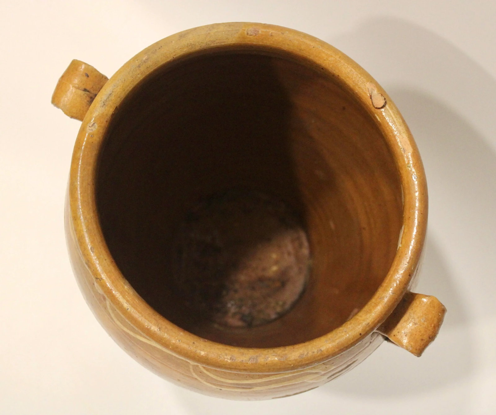 19th Century French Mustard Yellow Terracotta Confit Pot - 7
