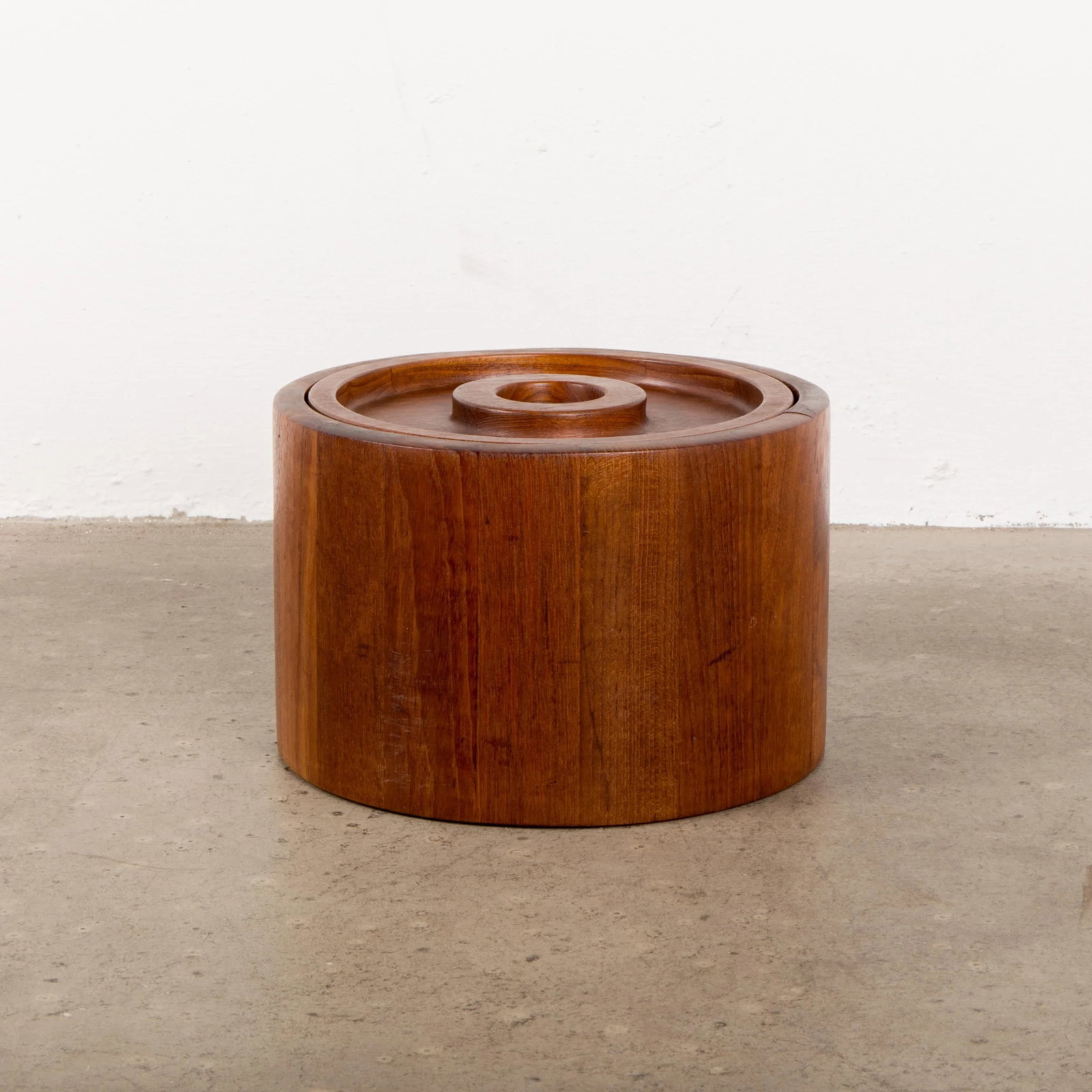 1960s Scandinavian Jens Quistgaard Ihq Dansk Staved Teak Banded Ice Bucket - 3
