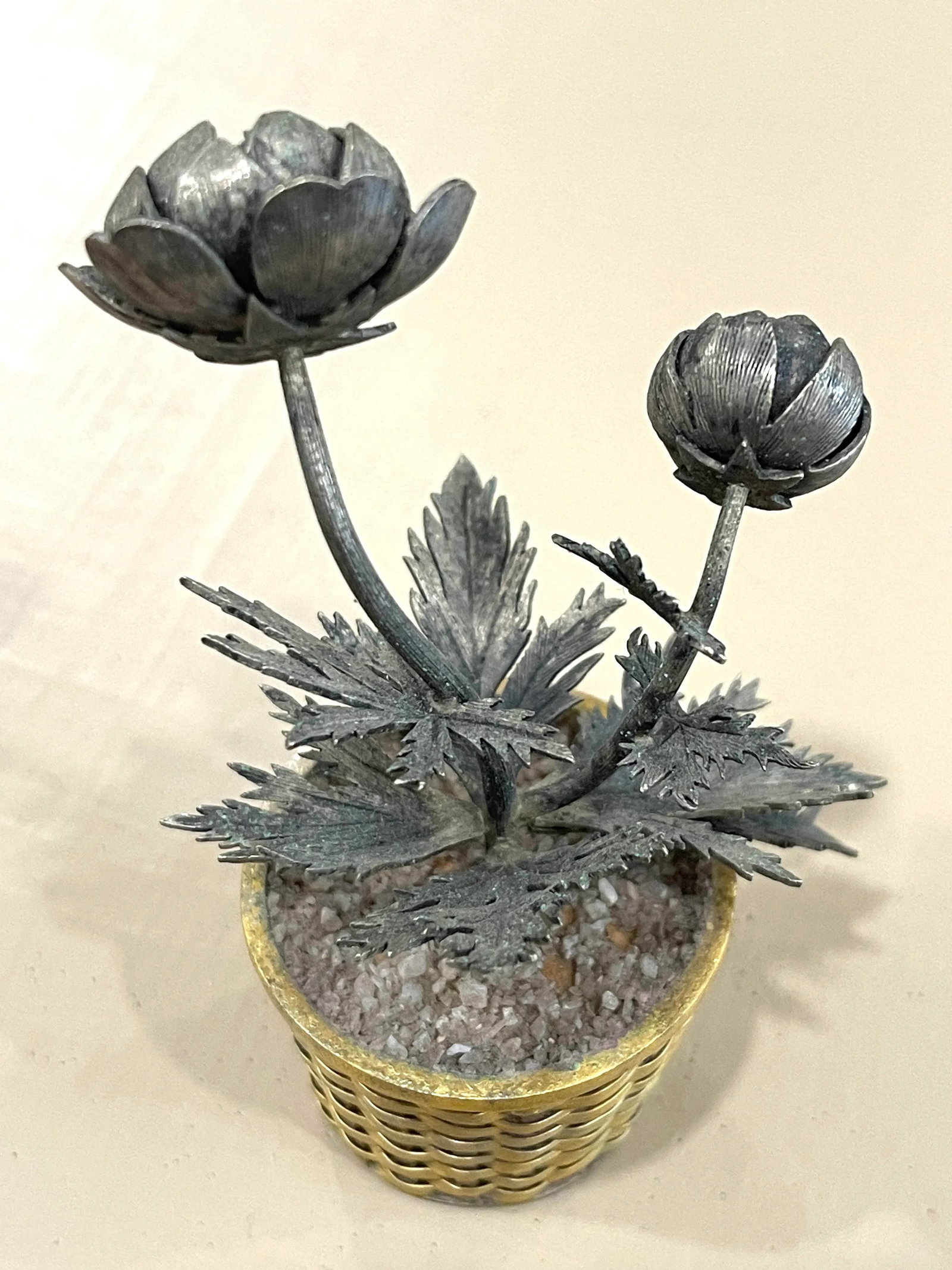 Tiffany & Co Janna Thomas Sterling Silver Potted Flower - 10