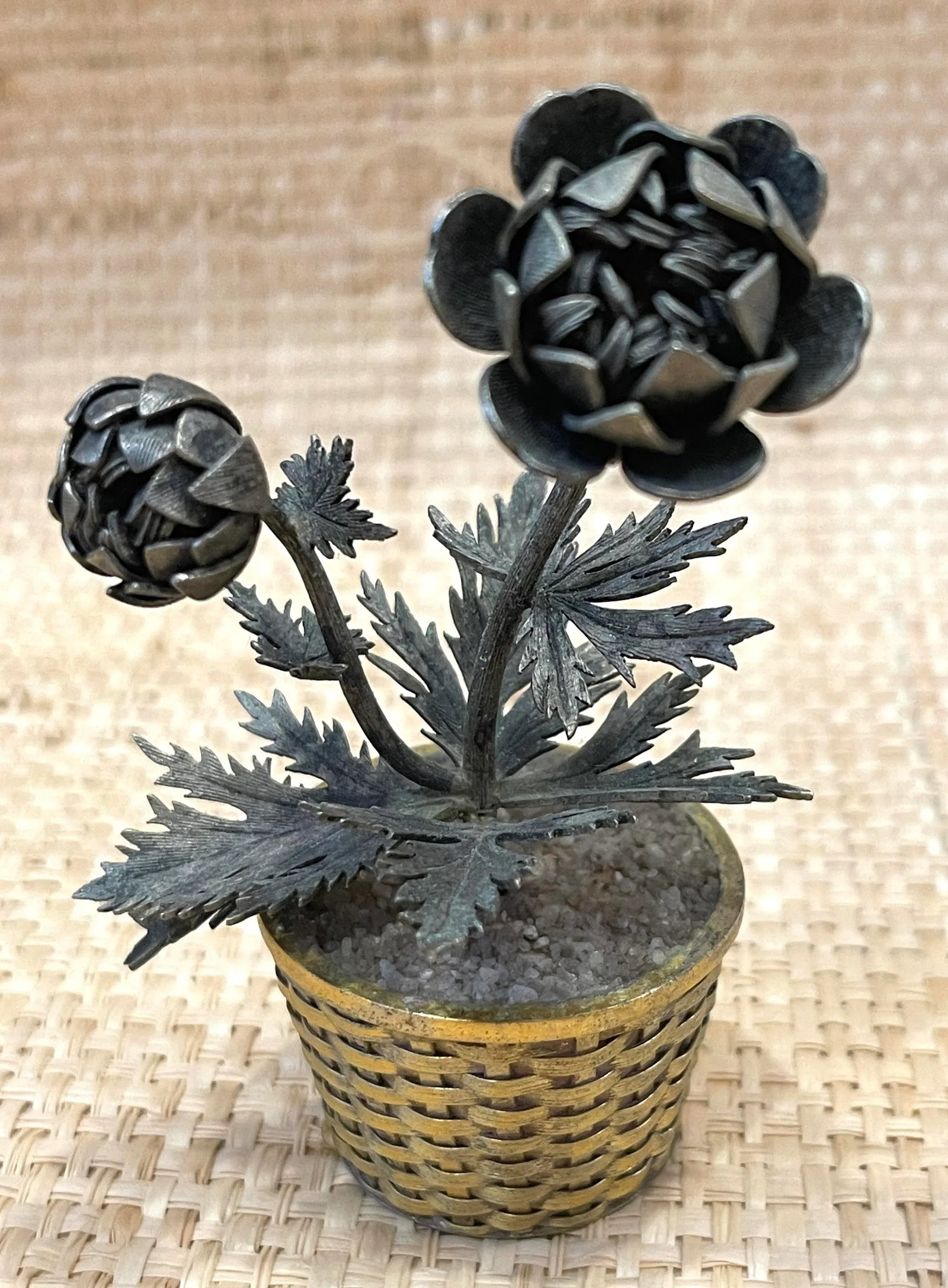 Tiffany & Co Janna Thomas Sterling Silver Potted Flower - 2